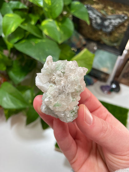 Green Tourmaline with Kunzite