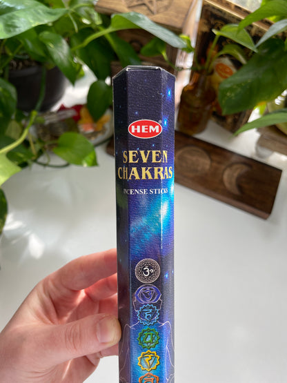 Seven Chakras Hem Incense Sticks