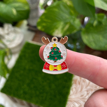 Snow Globe Holiday Charm