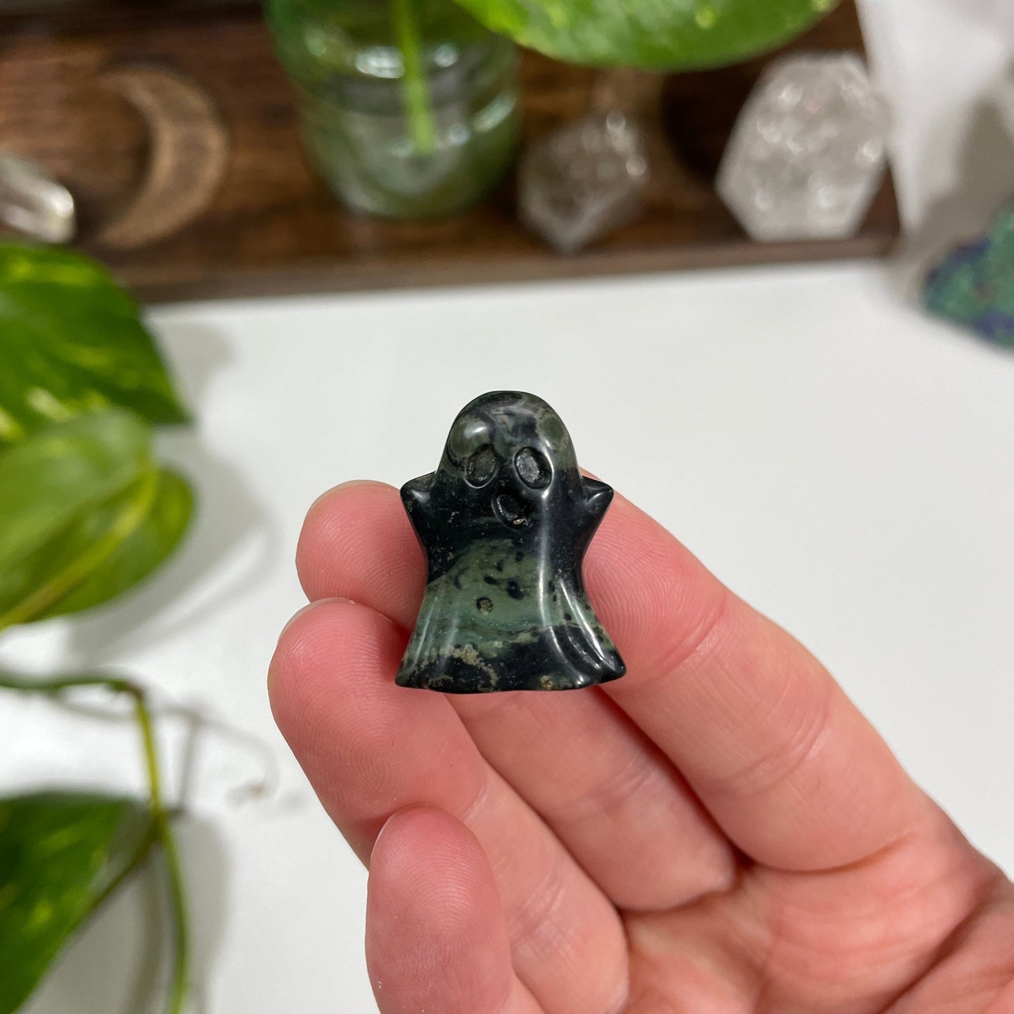 Kambaba Jasper Mini Ghost Carving