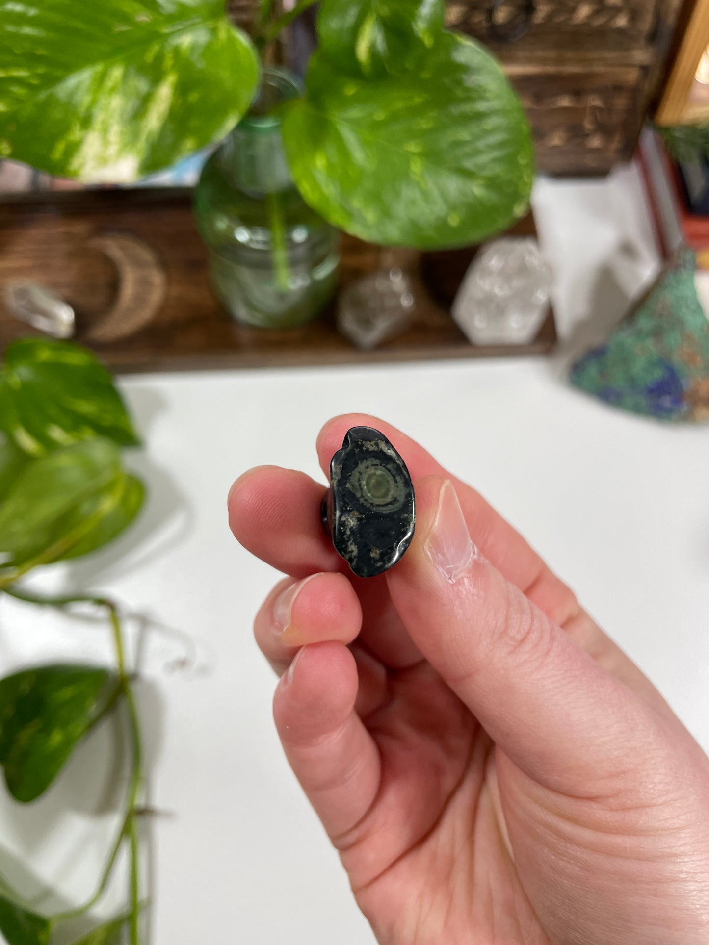 Kambaba Jasper Mini Ghost Carving