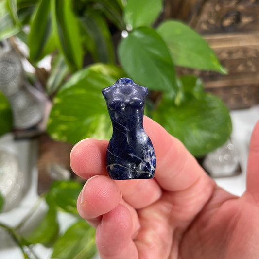 Sodalite Mini Woman Carving