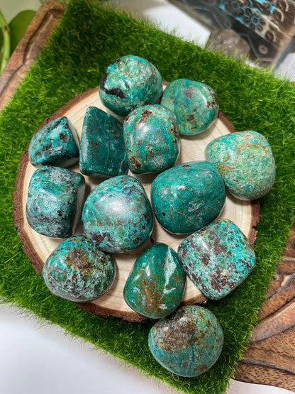 Chrysocolla Crystal Tumble