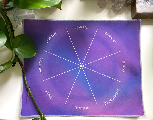 Purple Circle Casting Cloth