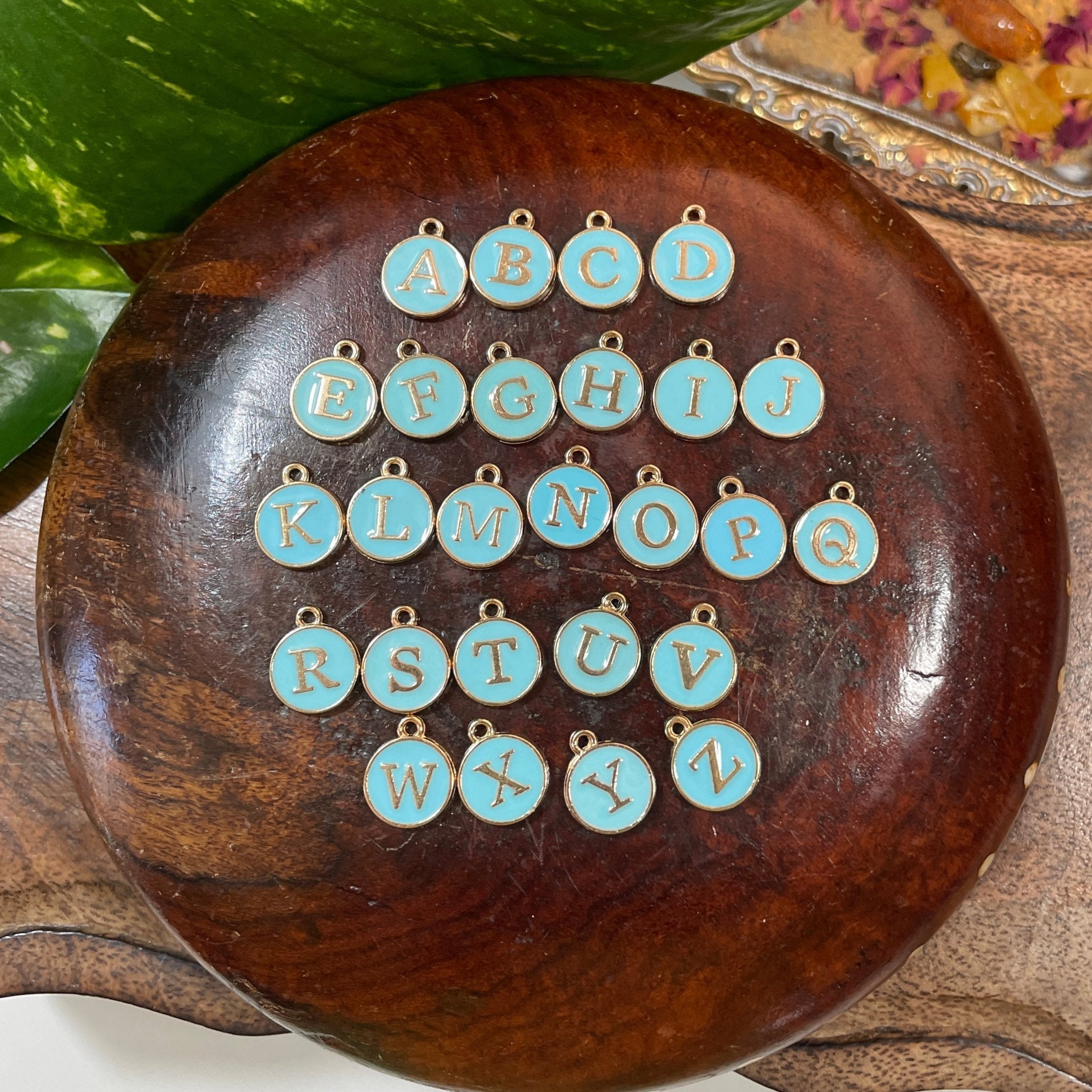 26 Pack of Enamel Letters A-Z (Blue) – Emerald Lotus