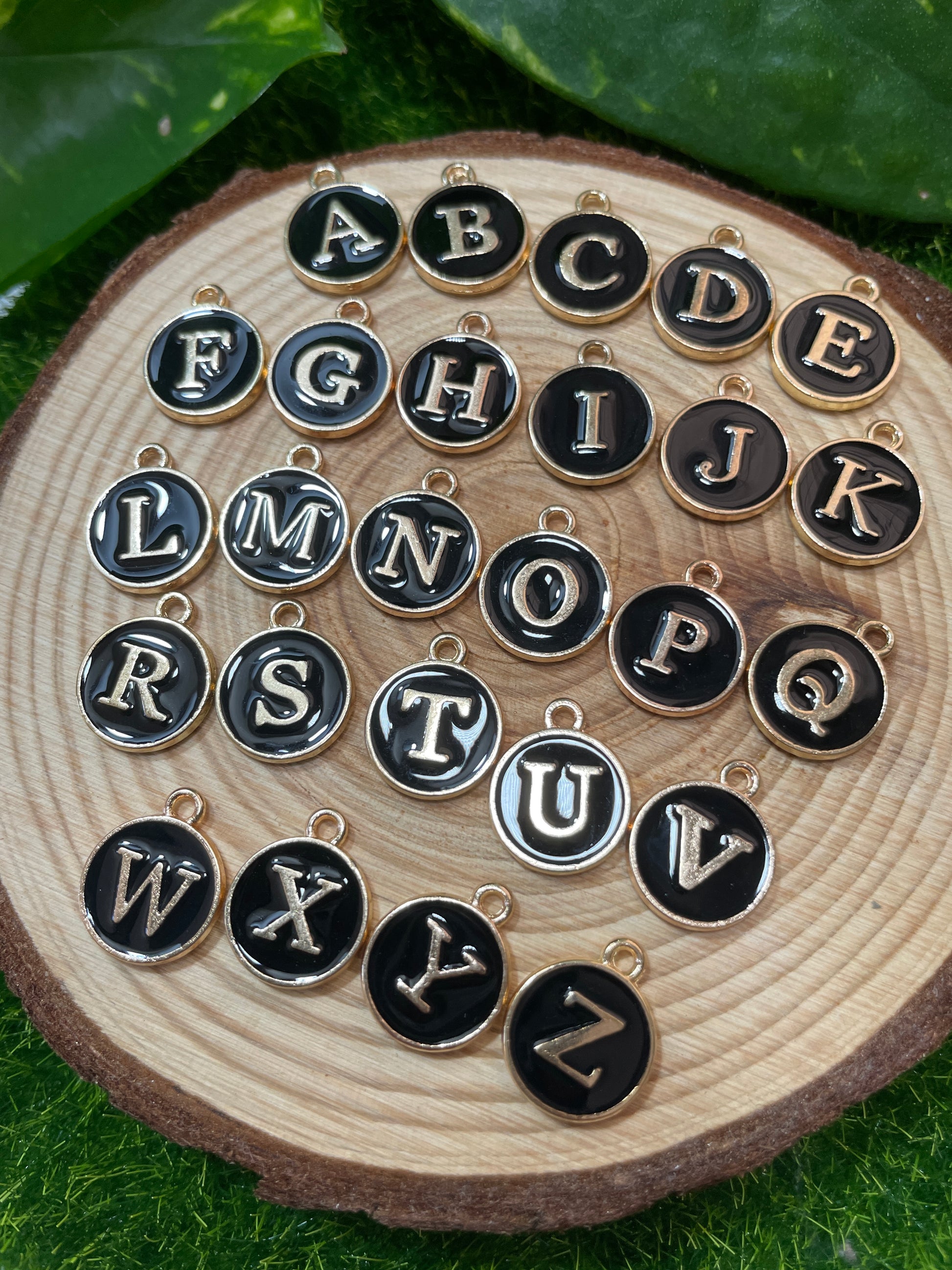 26 Pack of Enamel Letters A-Z (Black) – Emerald Lotus