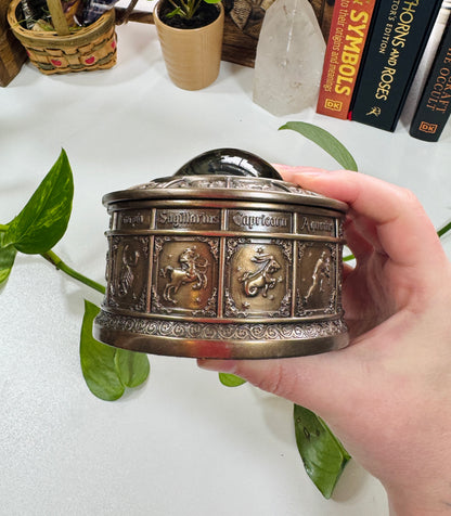 All-Seeing Eye Zodiac Trinket Box