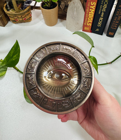 All-Seeing Eye Zodiac Trinket Box