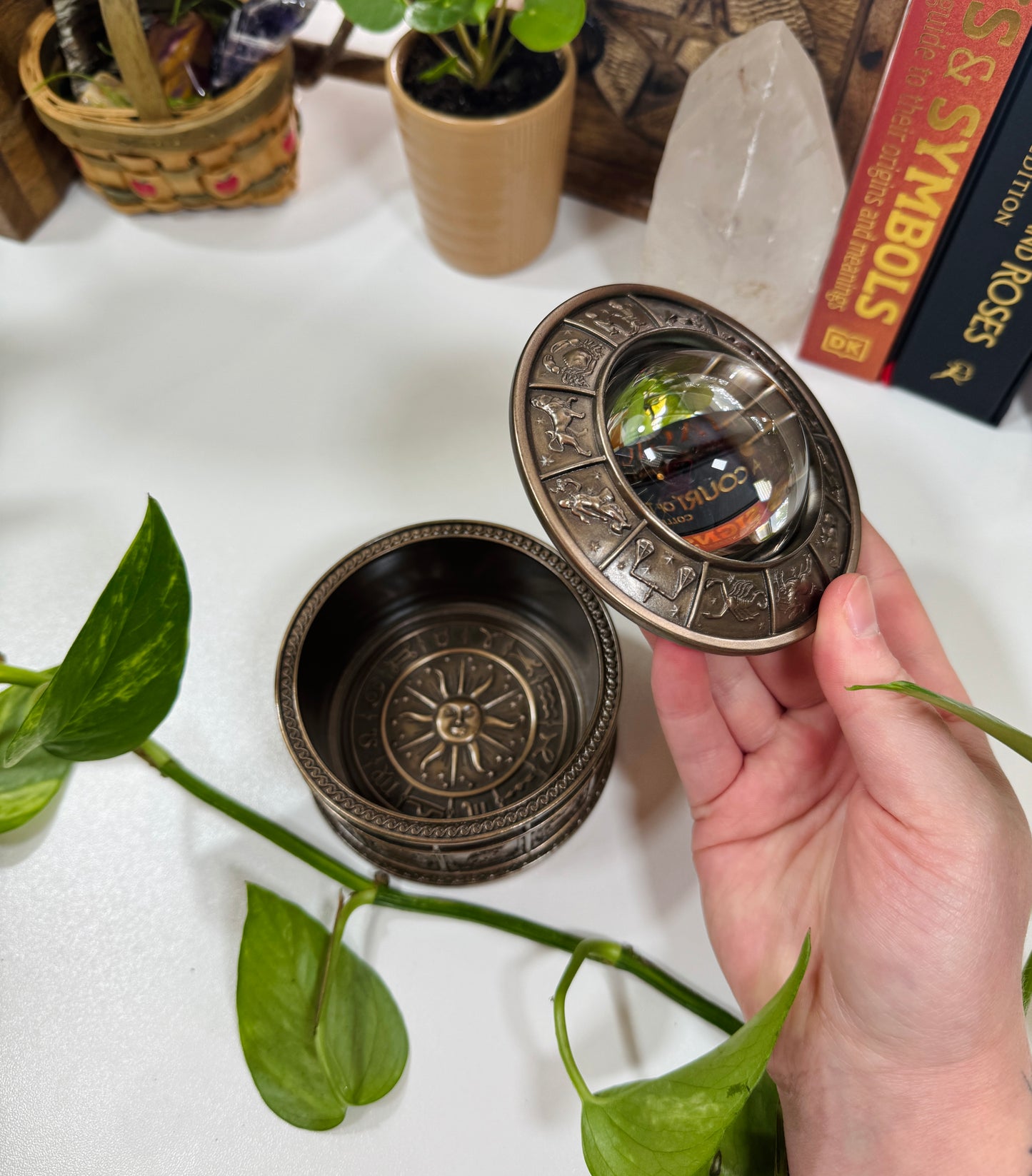 All-Seeing Eye Zodiac Trinket Box