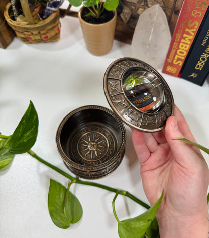 All-Seeing Eye Zodiac Trinket Box