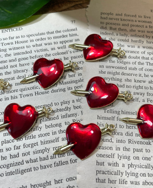 Nail Through Heart Charm