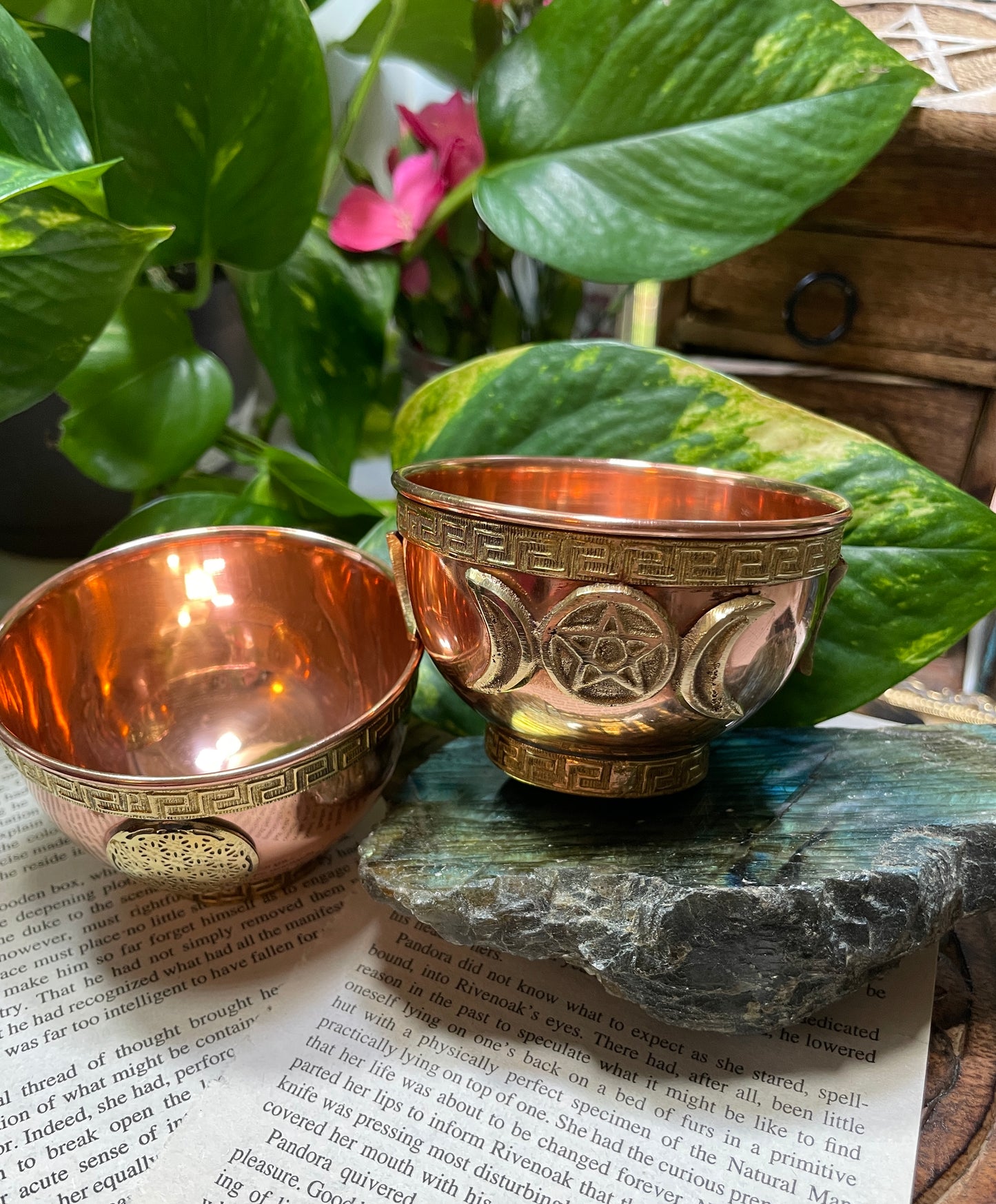 Copper Offering Bowls