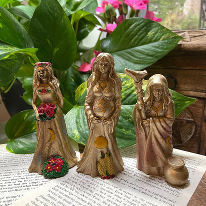 Maiden, Mother, Crone Figurine Set