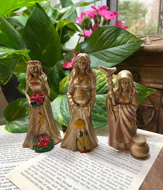 Maiden, Mother, Crone Figurine Set