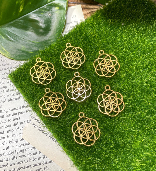 Gold Hollow Flower of Life