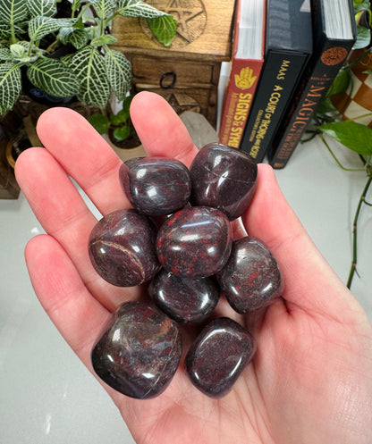 Hematite with Red Jasper Tumble