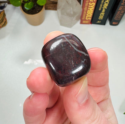 Hematite with Red Jasper Tumble