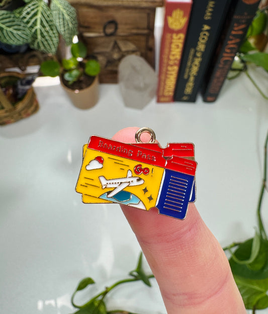 Travel Boarding Pass Charm