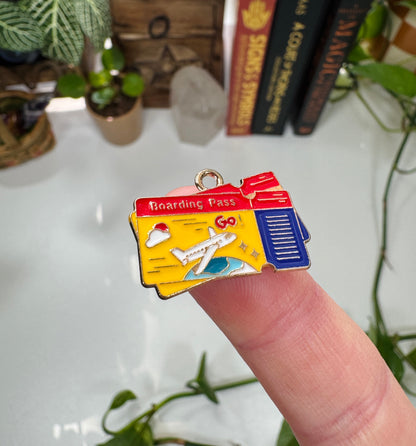 Travel Boarding Pass Charm