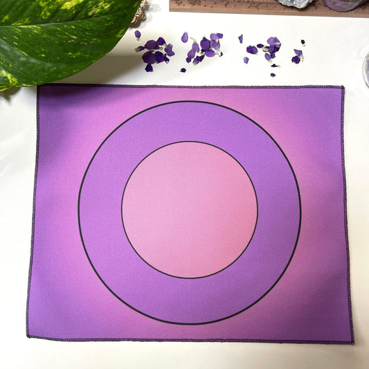Purple Plain Bullseye Casting Cloth
