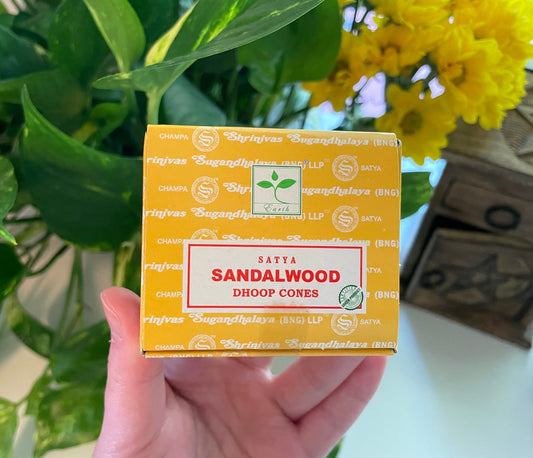 Satya Sandalwood Incense Cones