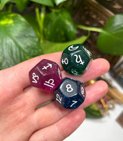 Astrology Divination Dice Set