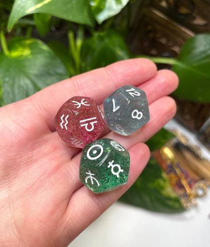 Astrology Divination Dice Set