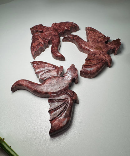 Red Jasper Dragon (Hand Carved)