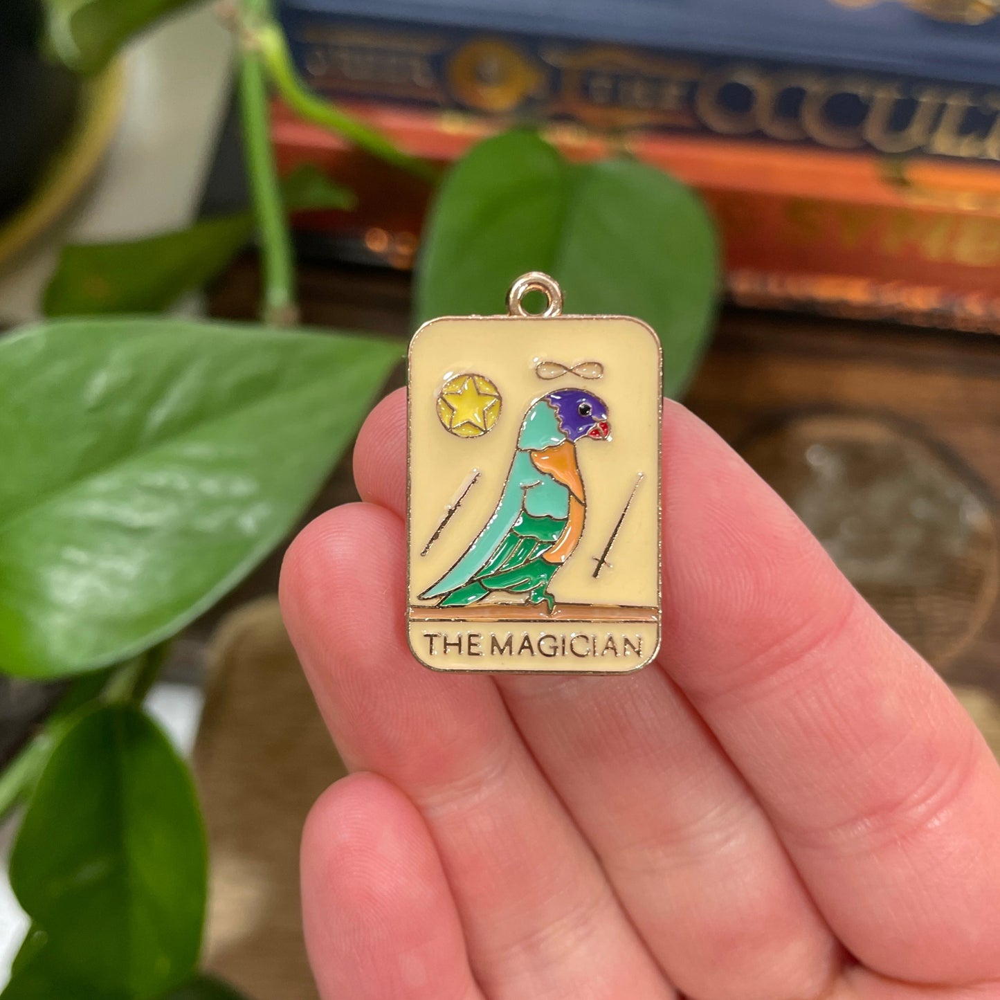 Bird Tarot Card Charm