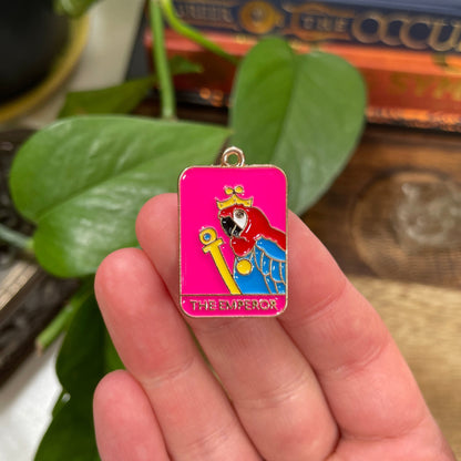 Bird Tarot Card Charm