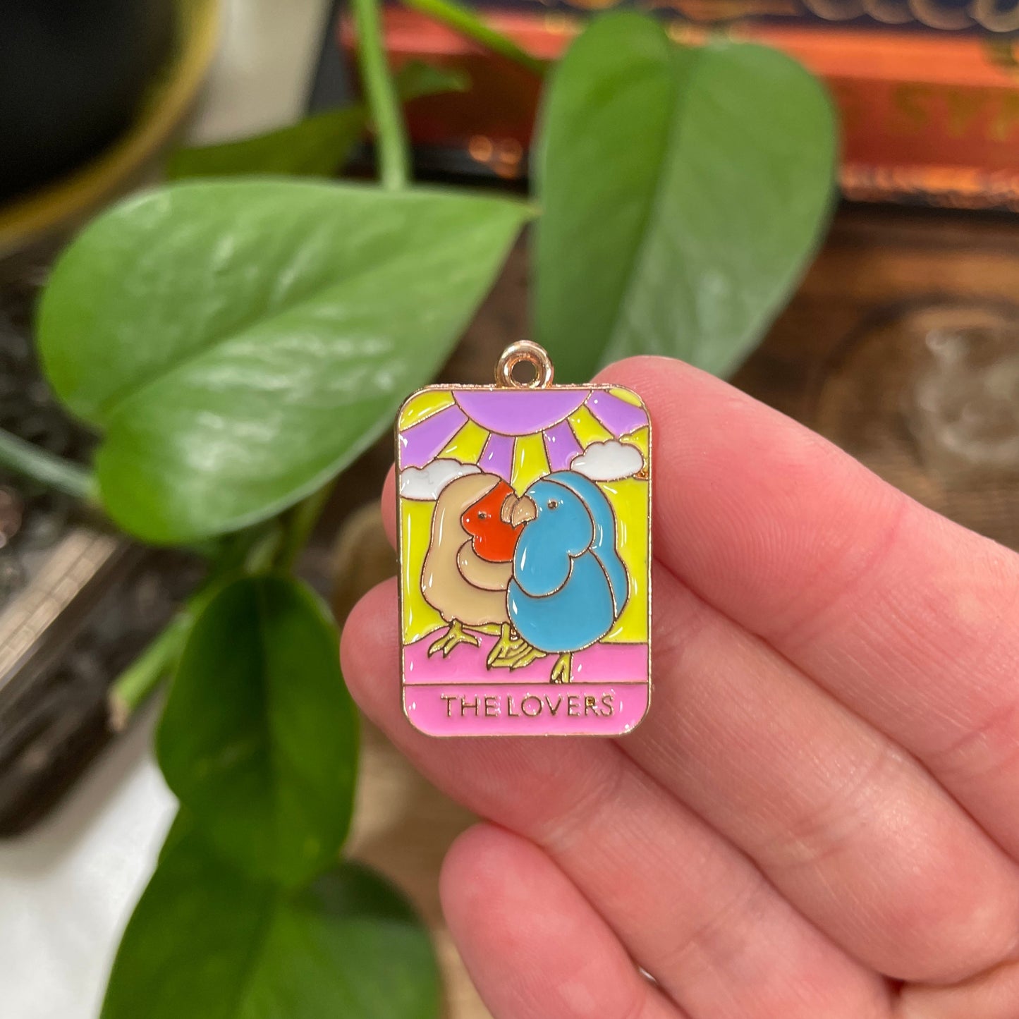 Bird Tarot Card Charm