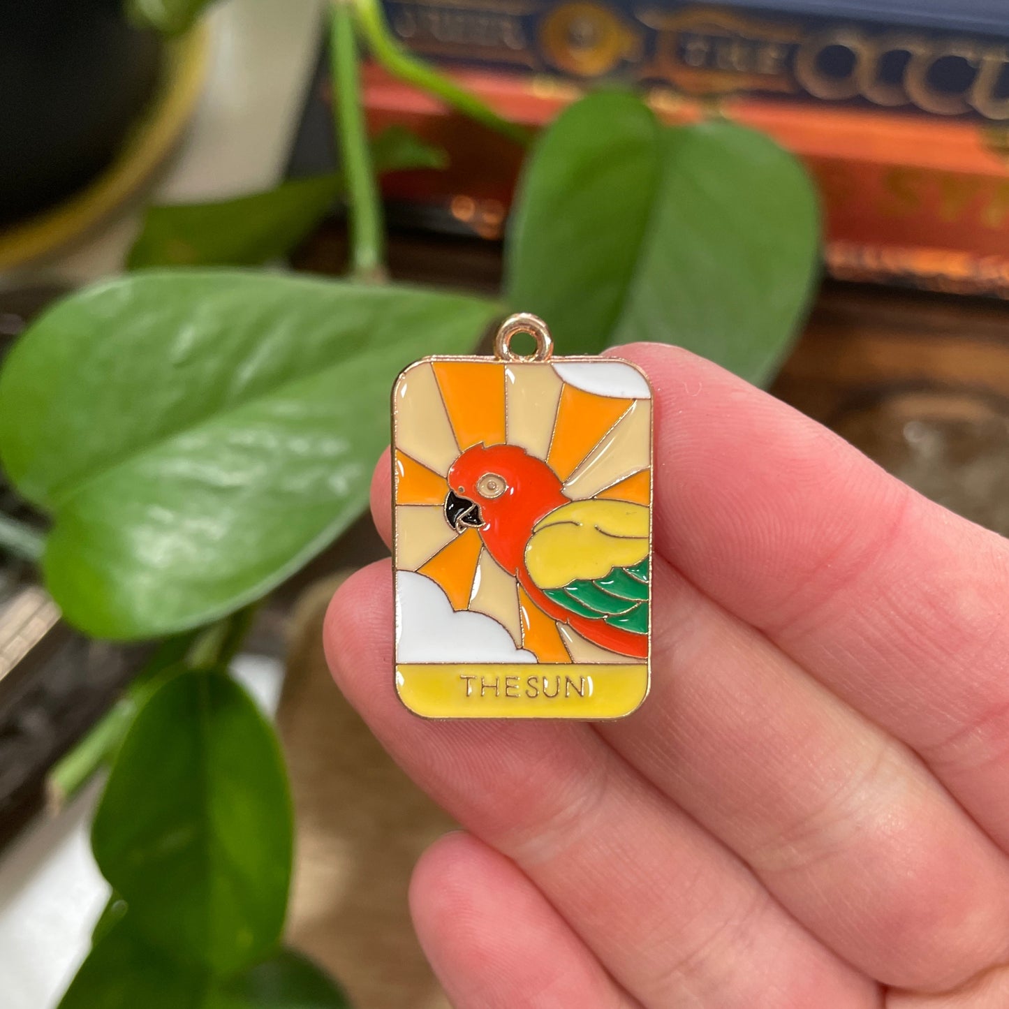 Bird Tarot Card Charm