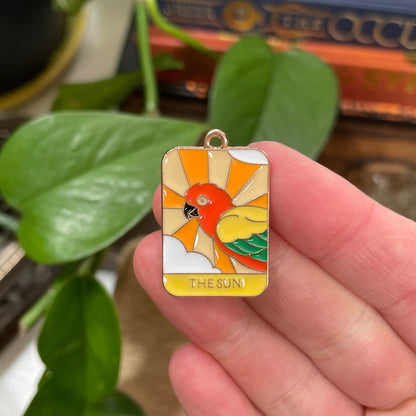 Bird Tarot Card Charm