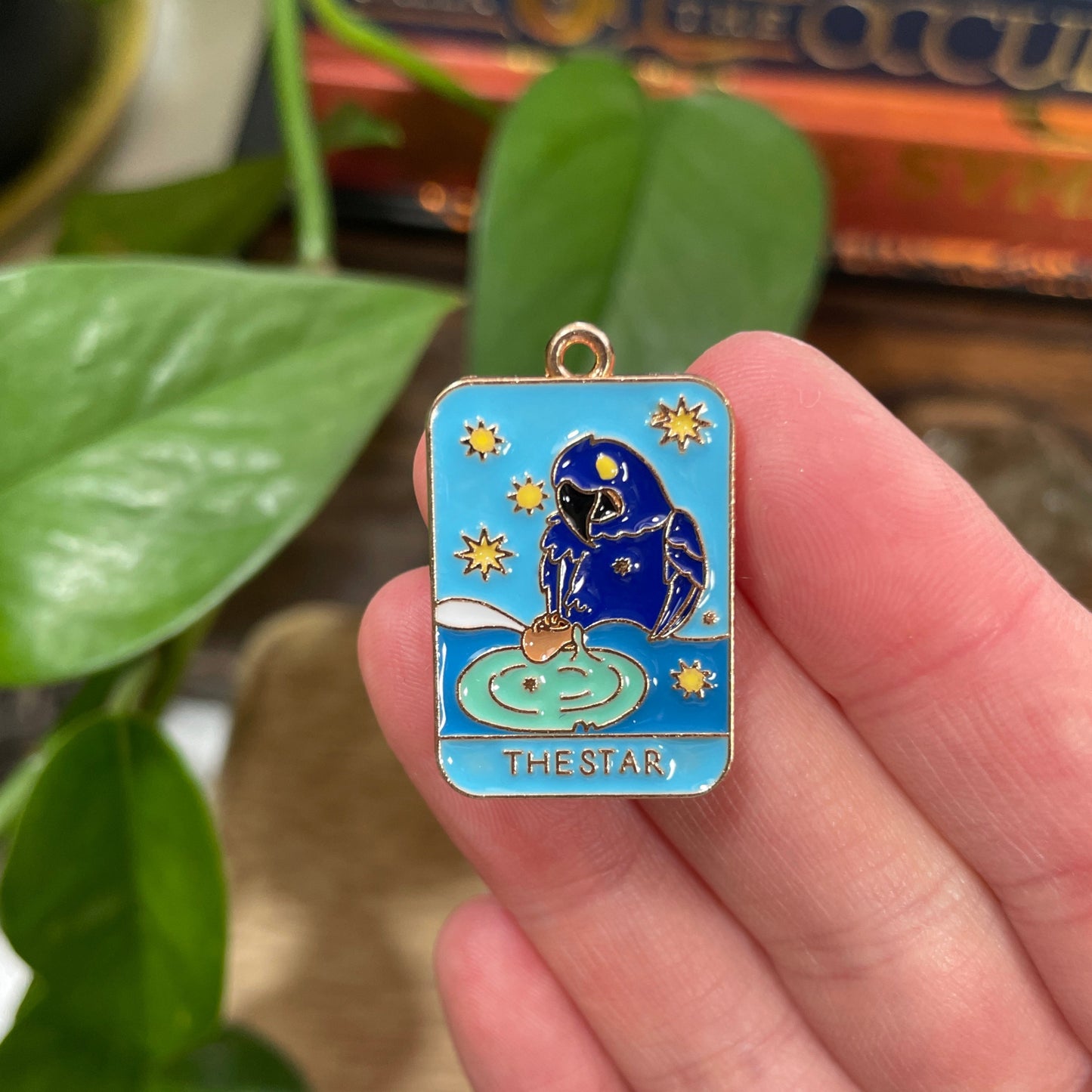 Bird Tarot Card Charm