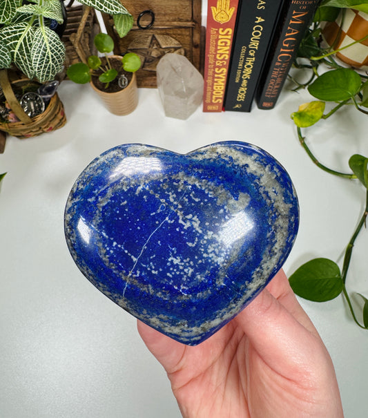 Large Lapis Lazuli Heart Carving