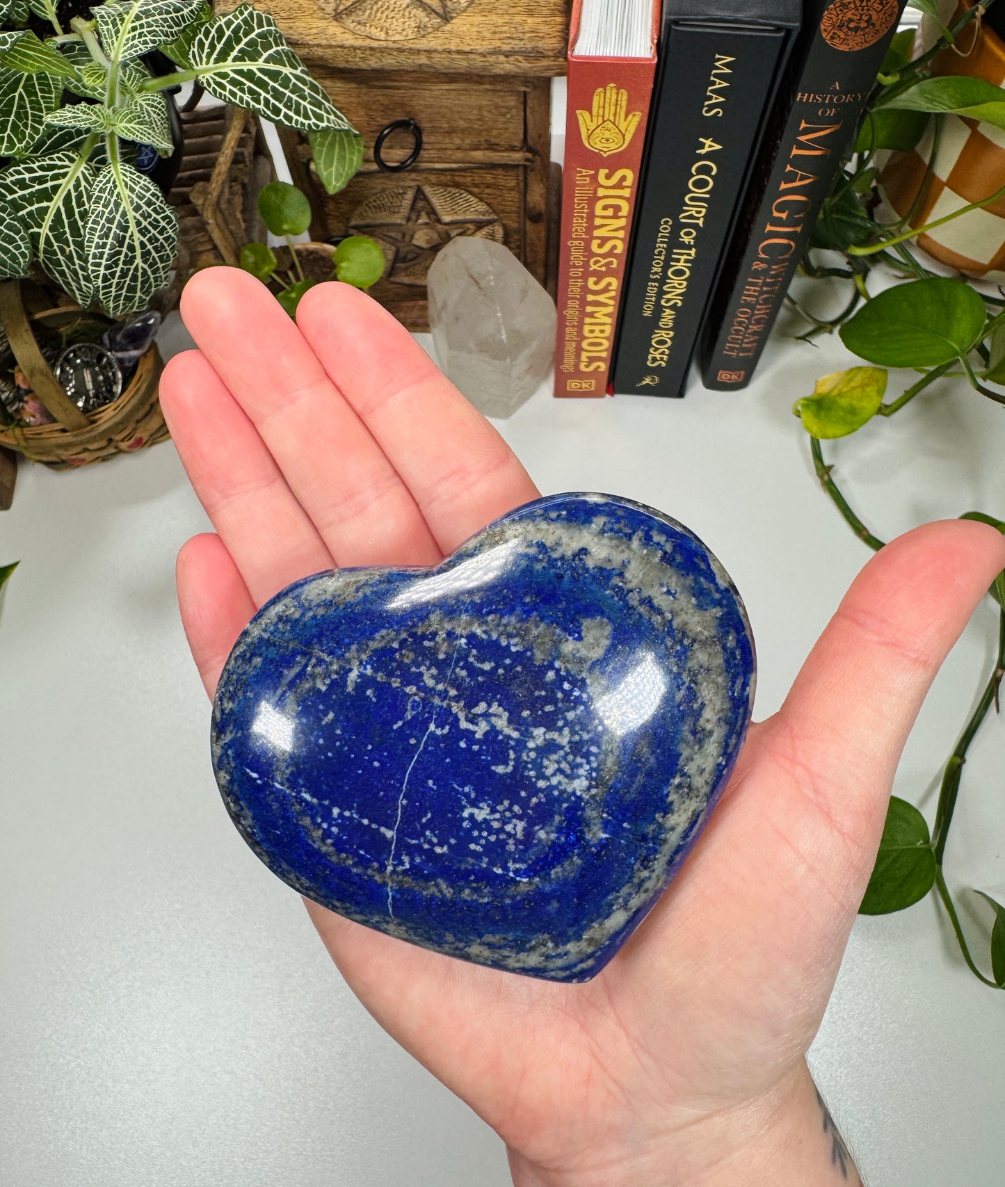 Large Lapis Lazuli Heart Carving