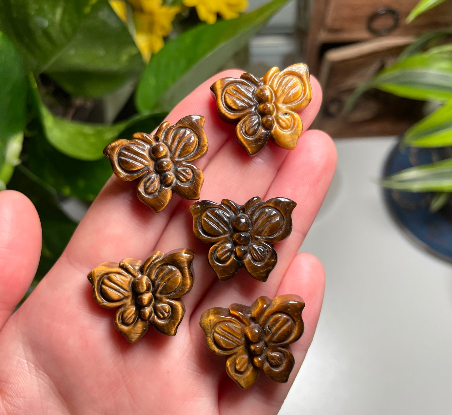 Tigers Eye Mini Butterfly