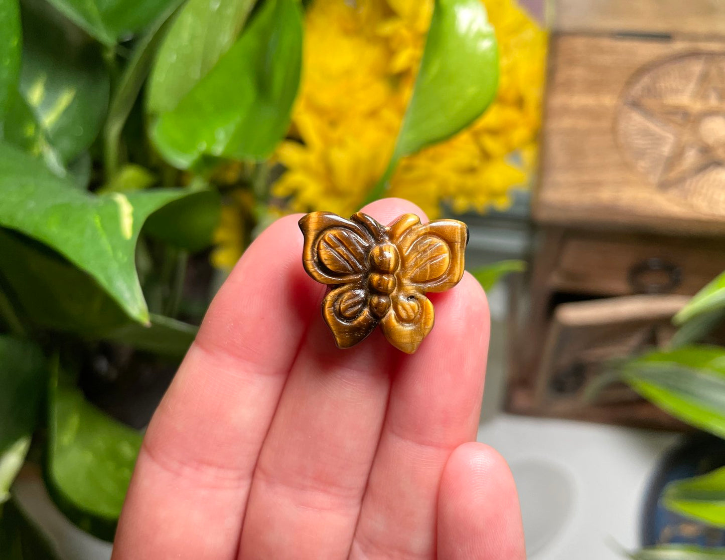 Tigers Eye Mini Butterfly