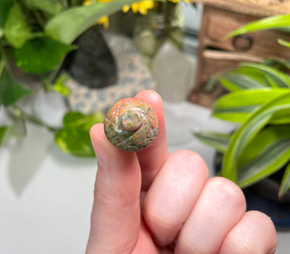 Unakite Acorn Mini Carving