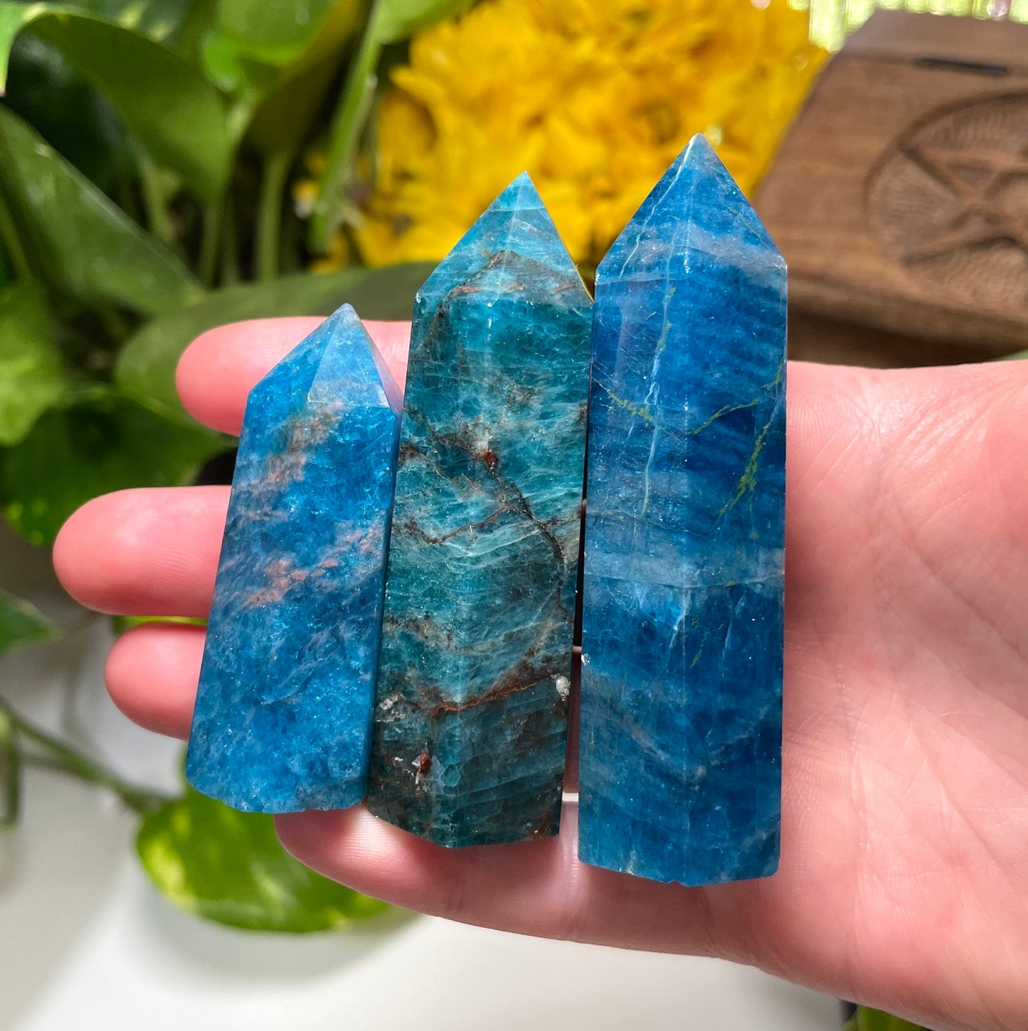 Blue Apatite Point