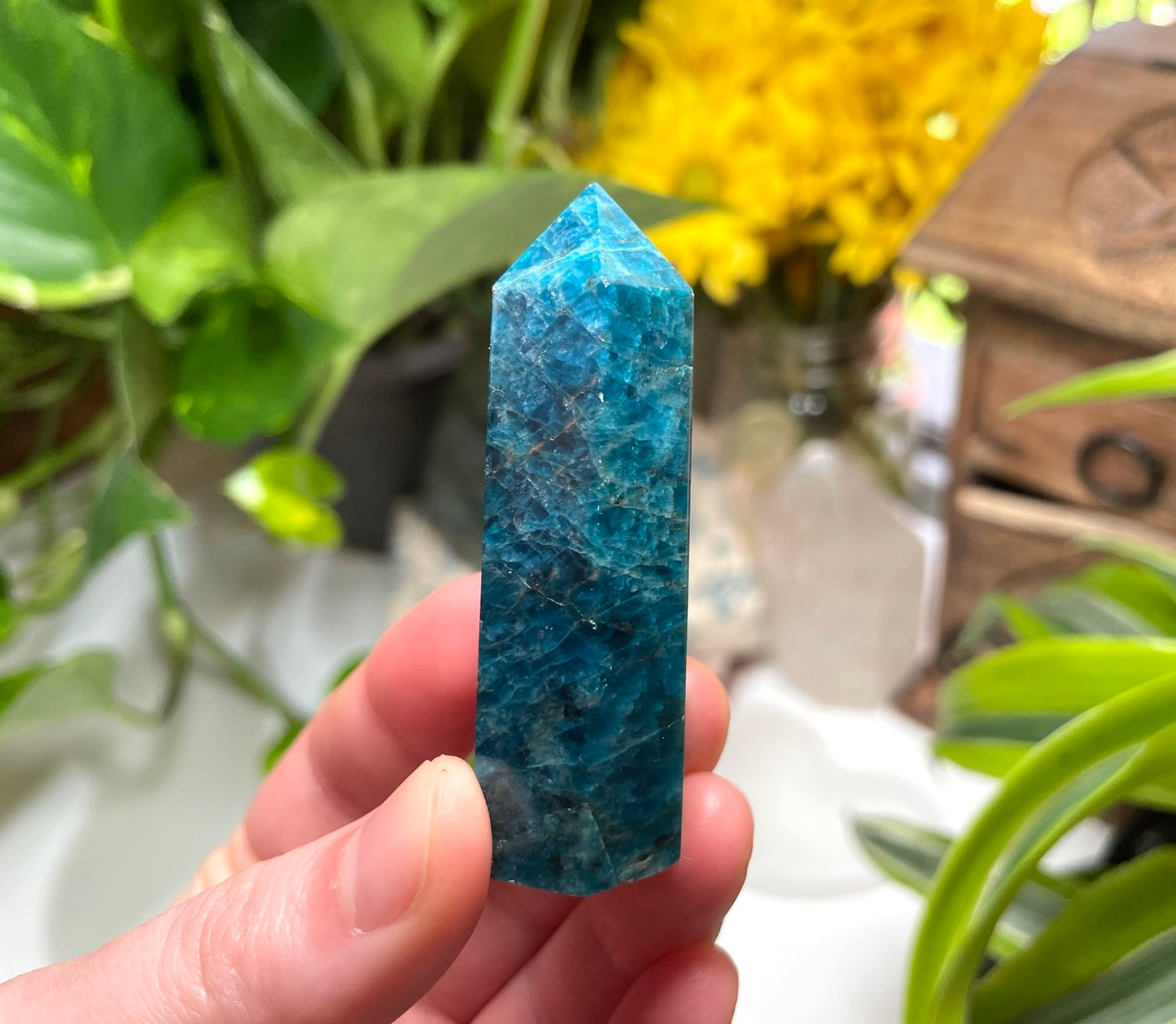 Blue Apatite Point