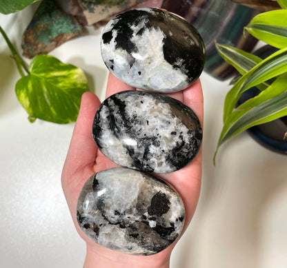 Rainbow Moonstone Palm Stone