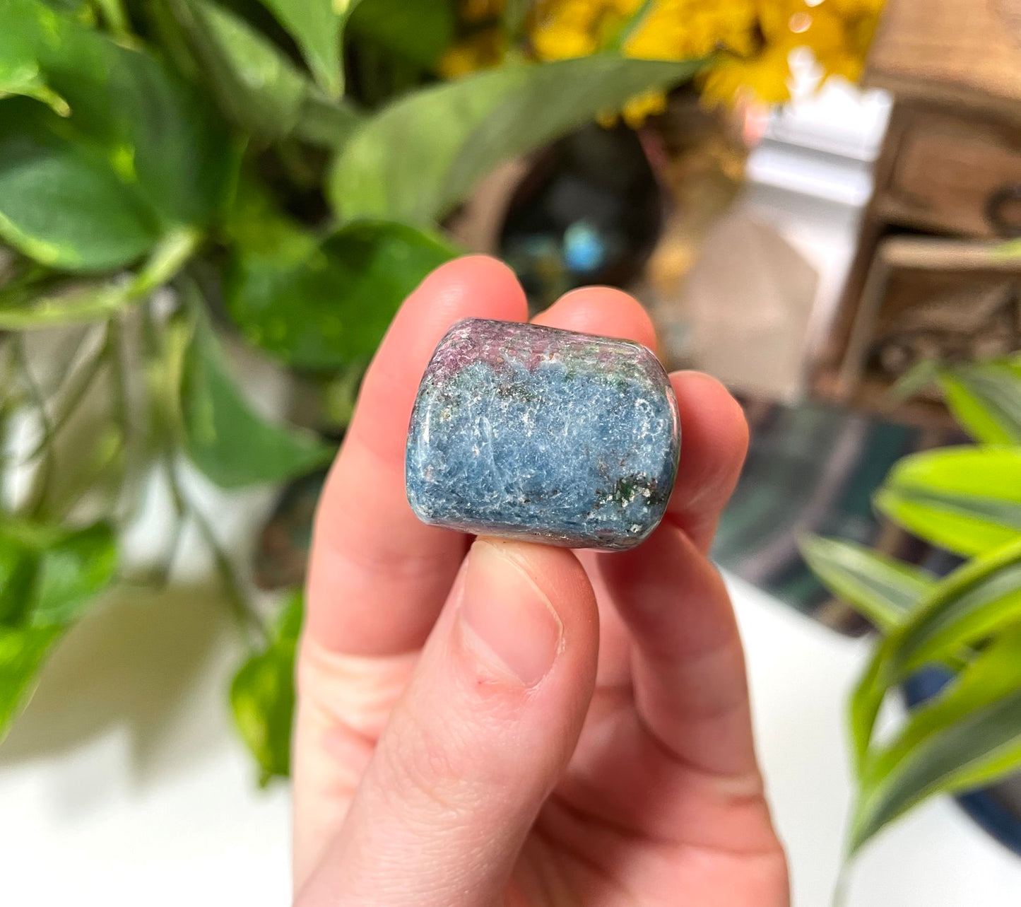 Ruby in Kyanite Tumble