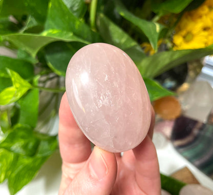 Rose Quartz Small Palm Stone