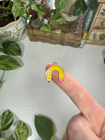 Pencil U-Turn Charm