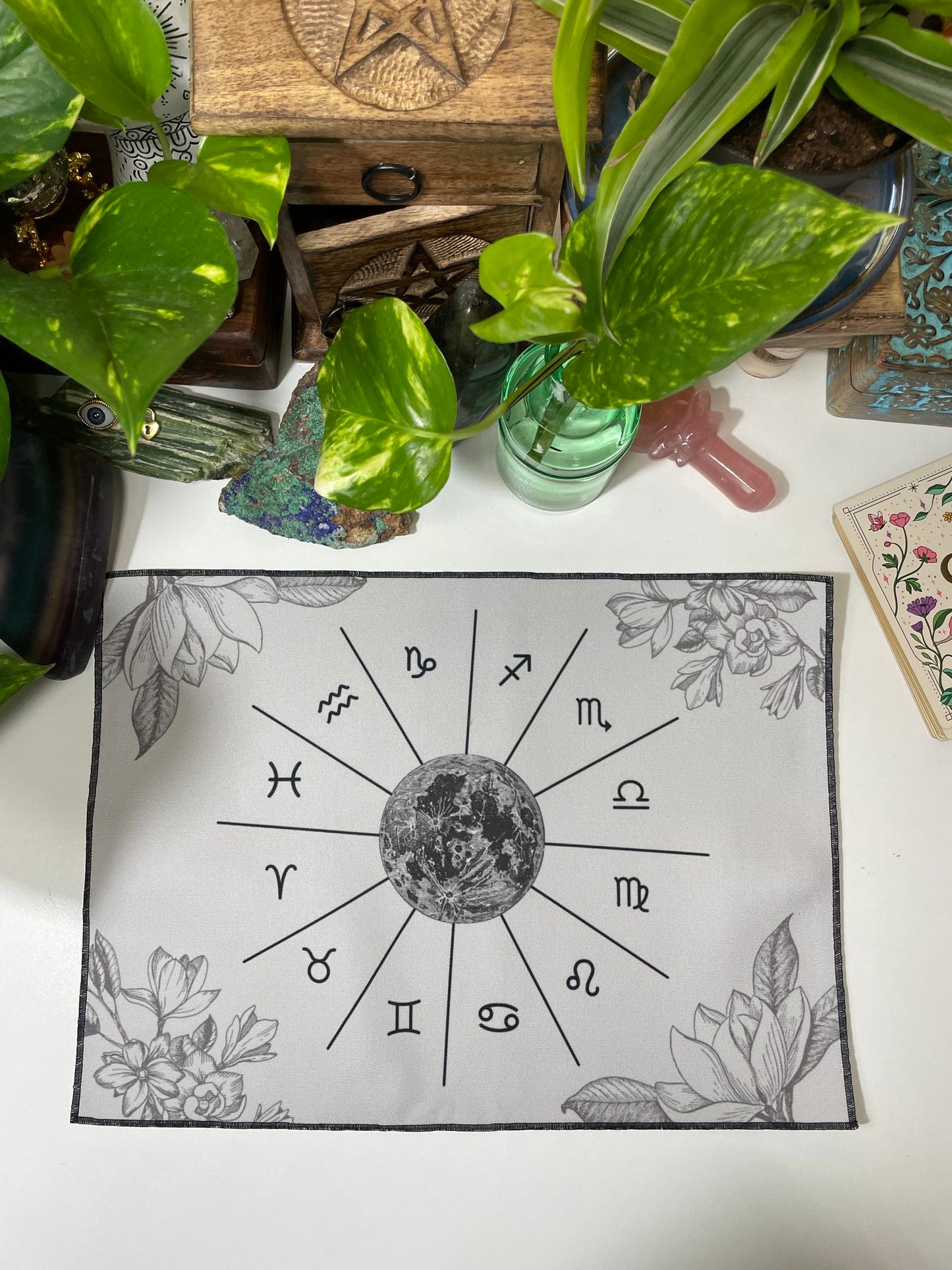 Grey Astrology Casting Cloth