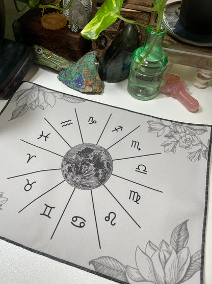 Grey Astrology Casting Cloth