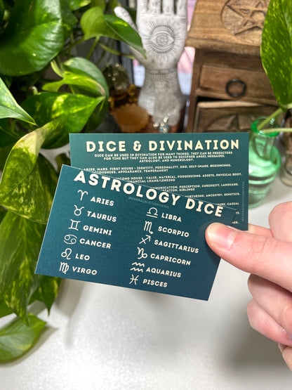 Astrology Divination Dice Set