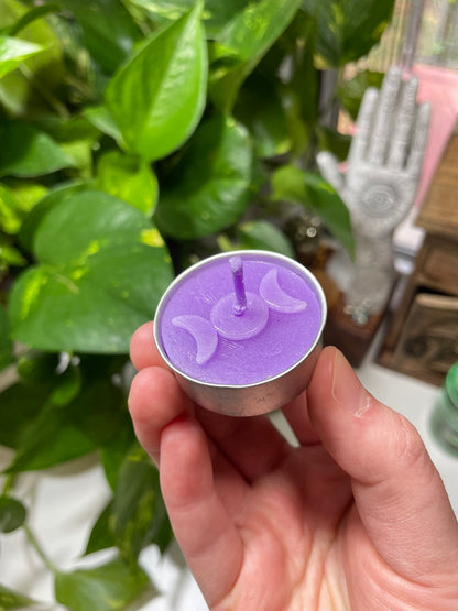 Purple Triple Goddess Candle