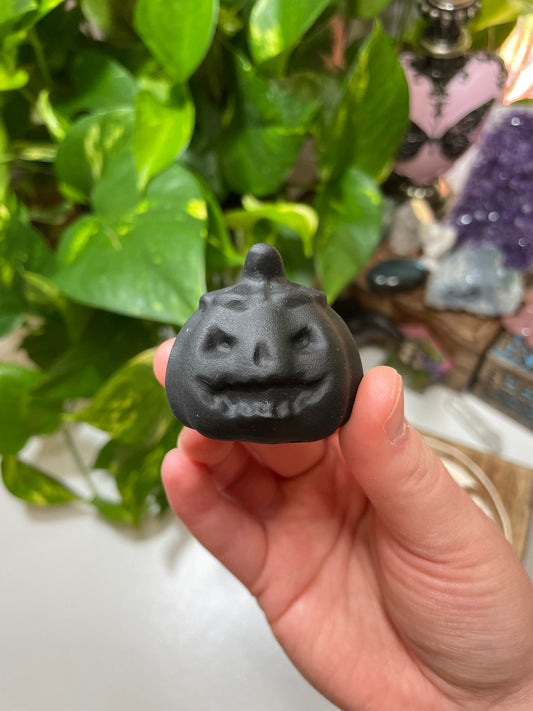 Obsidian Pumpkin Matte Carving